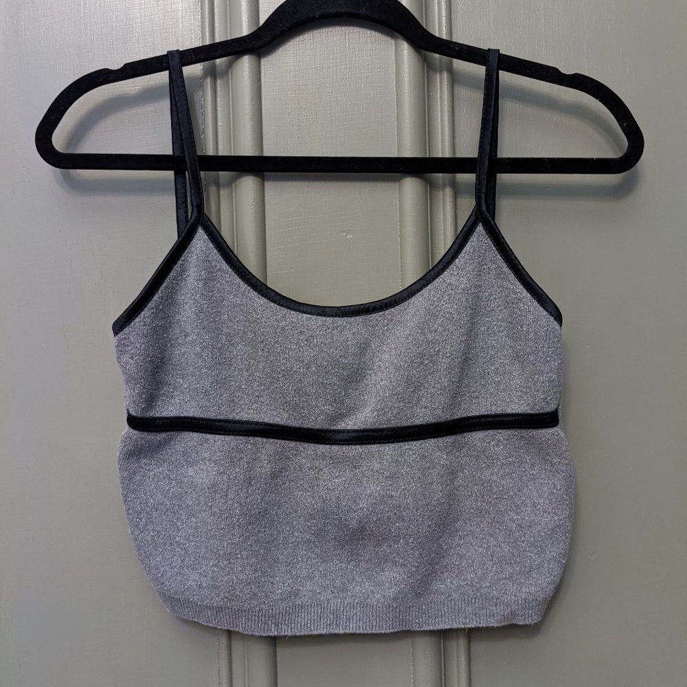90's Cropped Sweater Tank Top